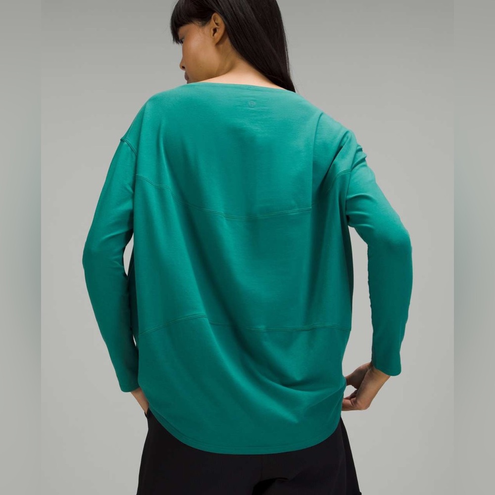 Lululemon Back in Action Long Sleeve in Teal Lagoon, 12